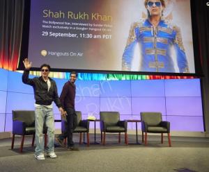 SRK & HNY cast at Google Head office in USA (2)