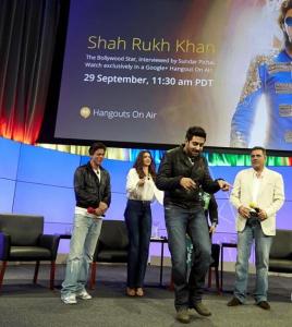 SRK & HNY cast at Google Head office in USA (6)